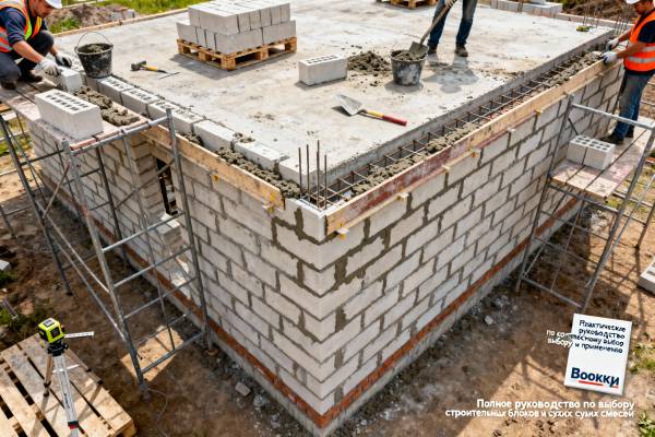 Практическое руководство по комплексному выбору и применению строительных блоков и сухих смесей для разных этапов строительства